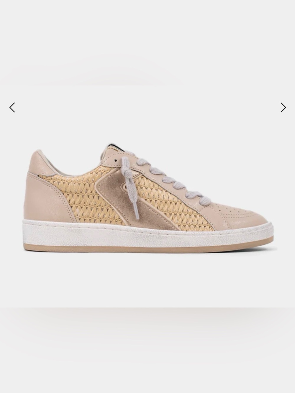 Shu Shop Salma Sneaker Natural Woven Size 8.5. Like New